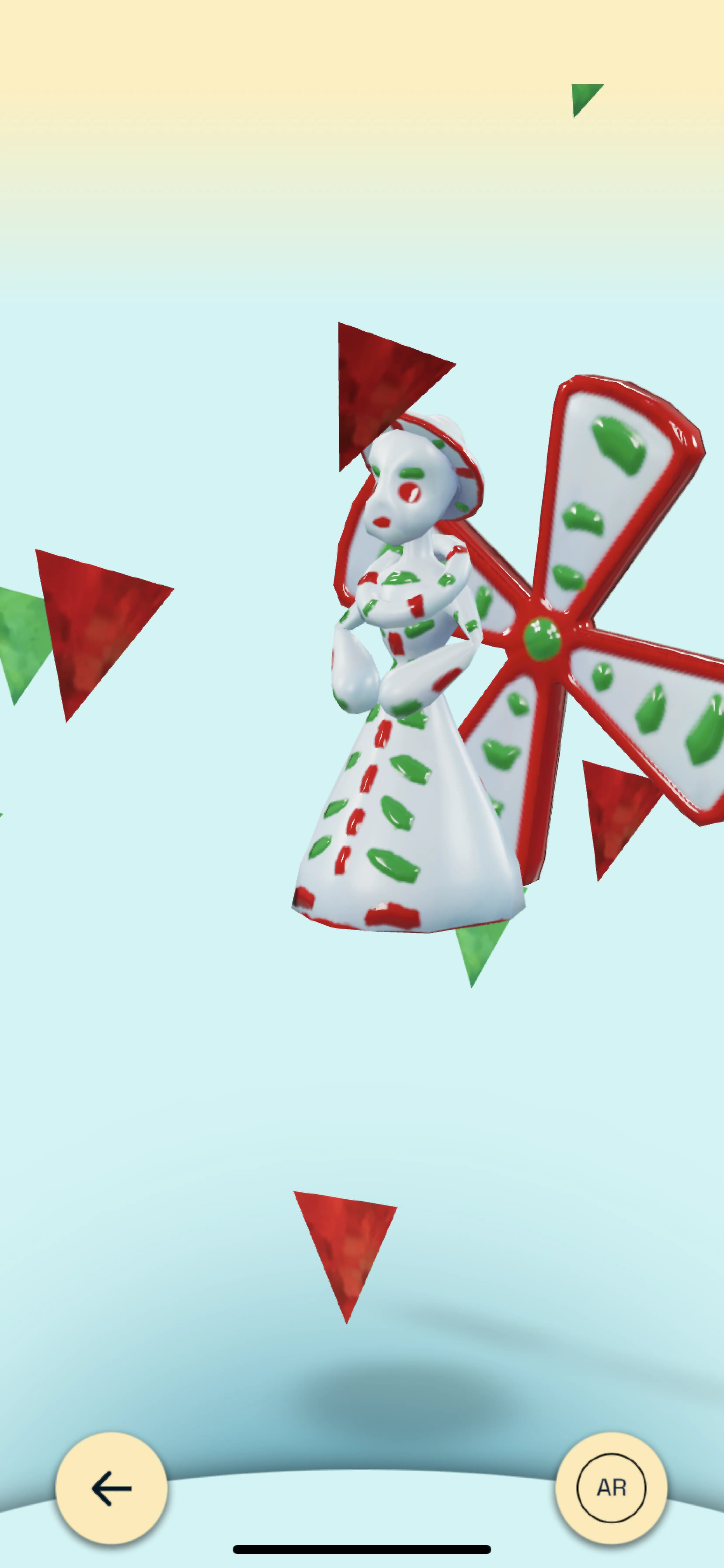 Interactúa con las esculturas en realidad aumentada